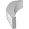 Ekena Millwork 3 1/2-in. W x 10-in. D x 18-in. H Thorton Architectural Grade PVC Knee Brace BRCP035X10X18THR - alternate 5
